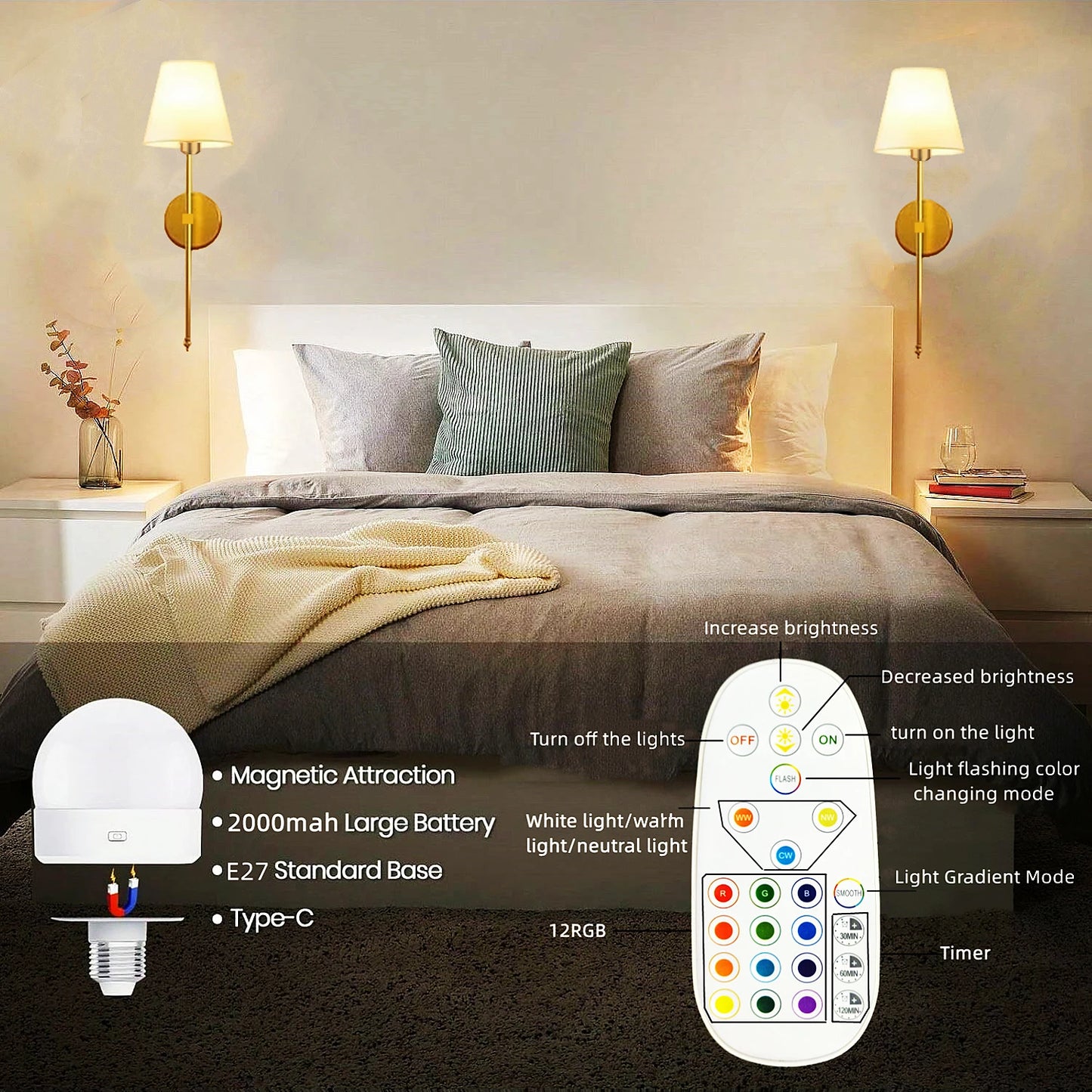 MoodGlow™ Wireless Color-Changing LampTM