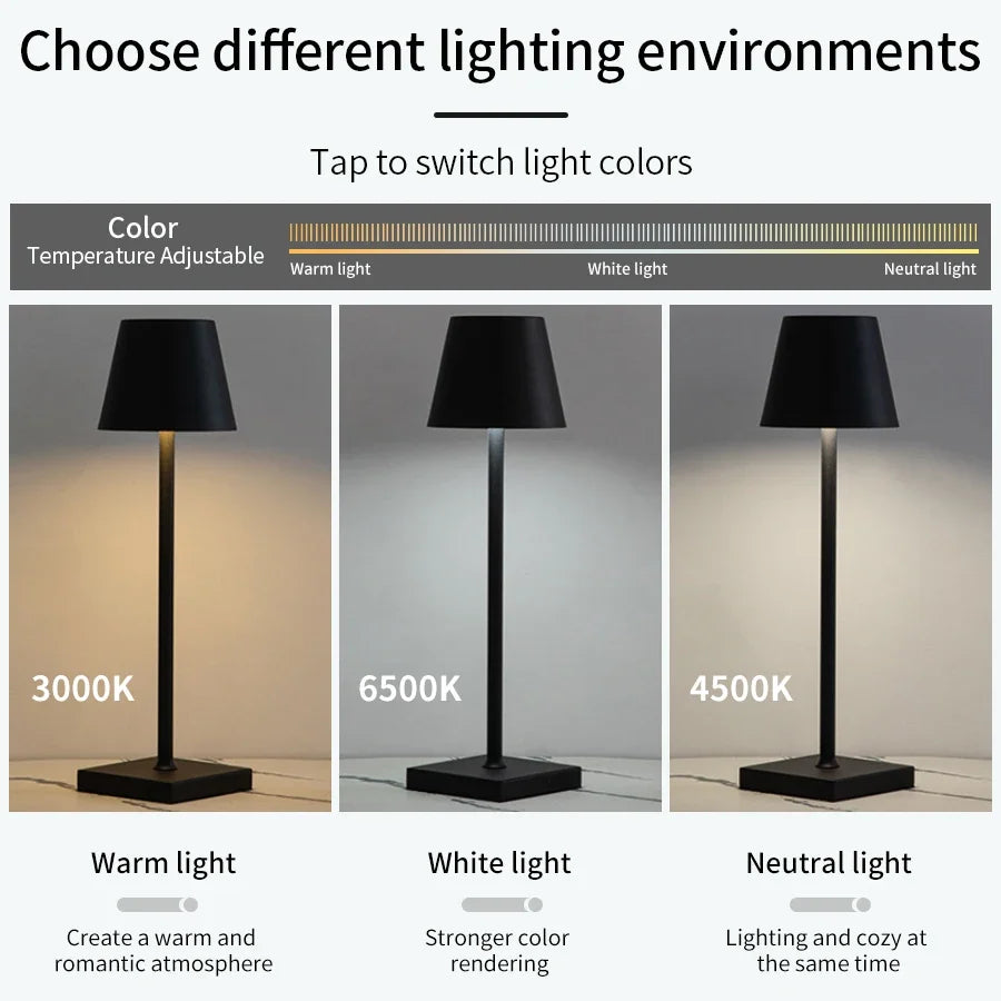 Nordic Elegance Touch Table Lamp™