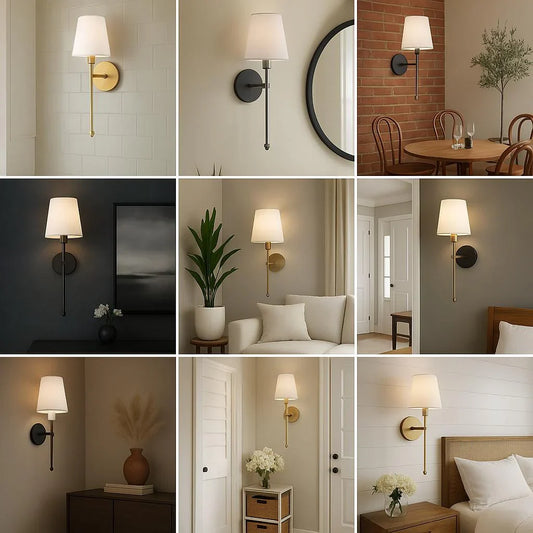 Wireless Fabric Shade Lamp